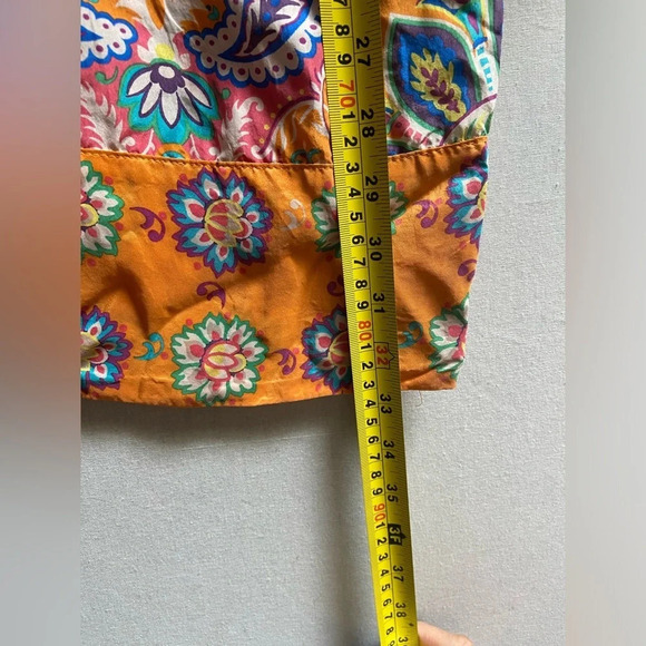 Zara Woman Paisley Silk Shift  Dress Sz M - Picture 9 of 9